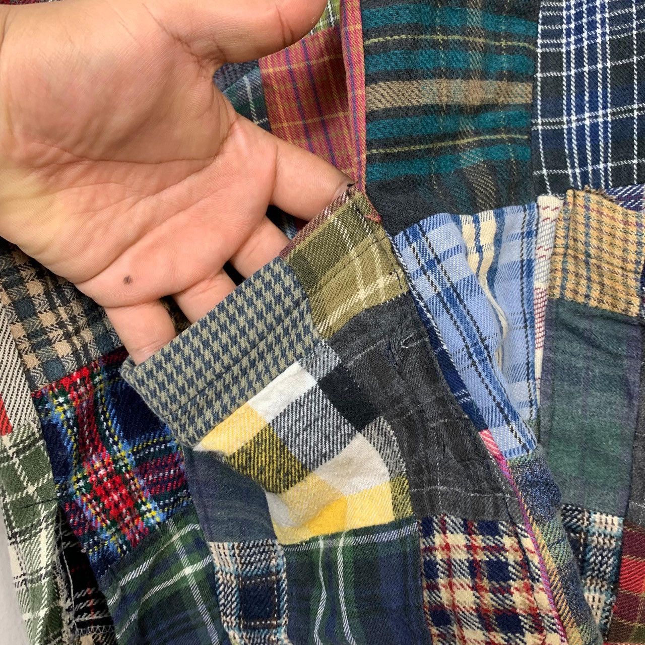 Other Vintage Rebuild Patchwork Flannel Shirt Archive Grunge Style Size US M / EU 48-50 / 2 - 9 Thumbnail