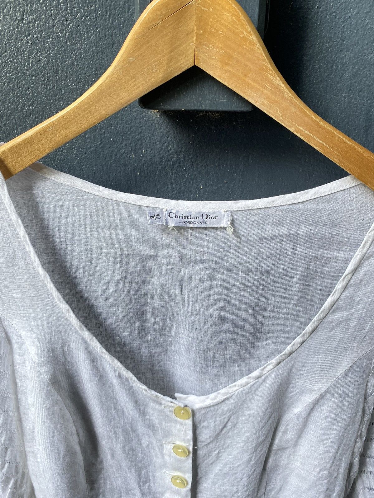 Dior Christian Dior white blouse Size XS / US 0-2 / IT 36-38 - 7 Thumbnail