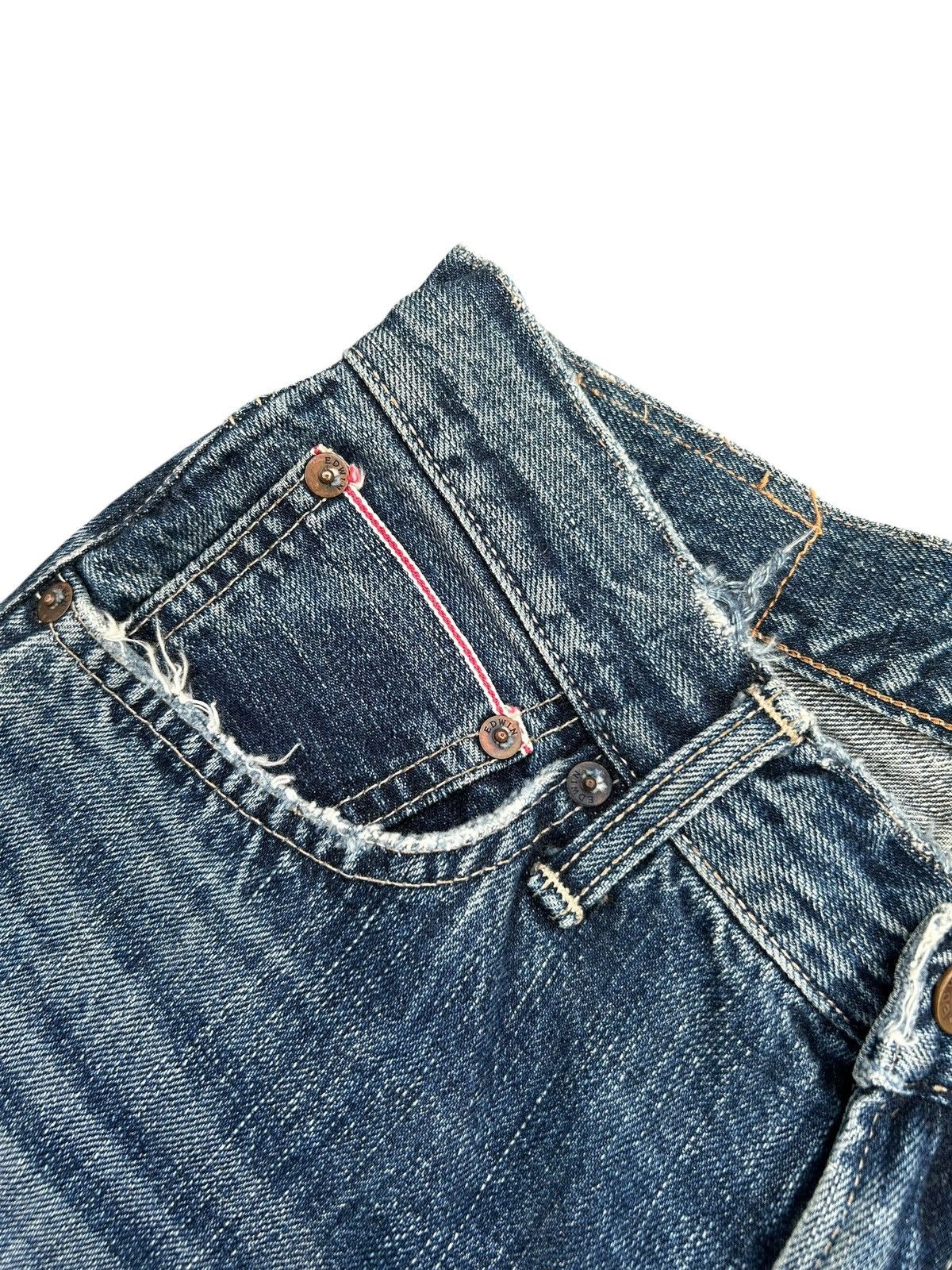 Kapital Vintage Edwin 505s Selvedge Distressed Denim Jeans Size US 28 / EU 44 - 6 Thumbnail