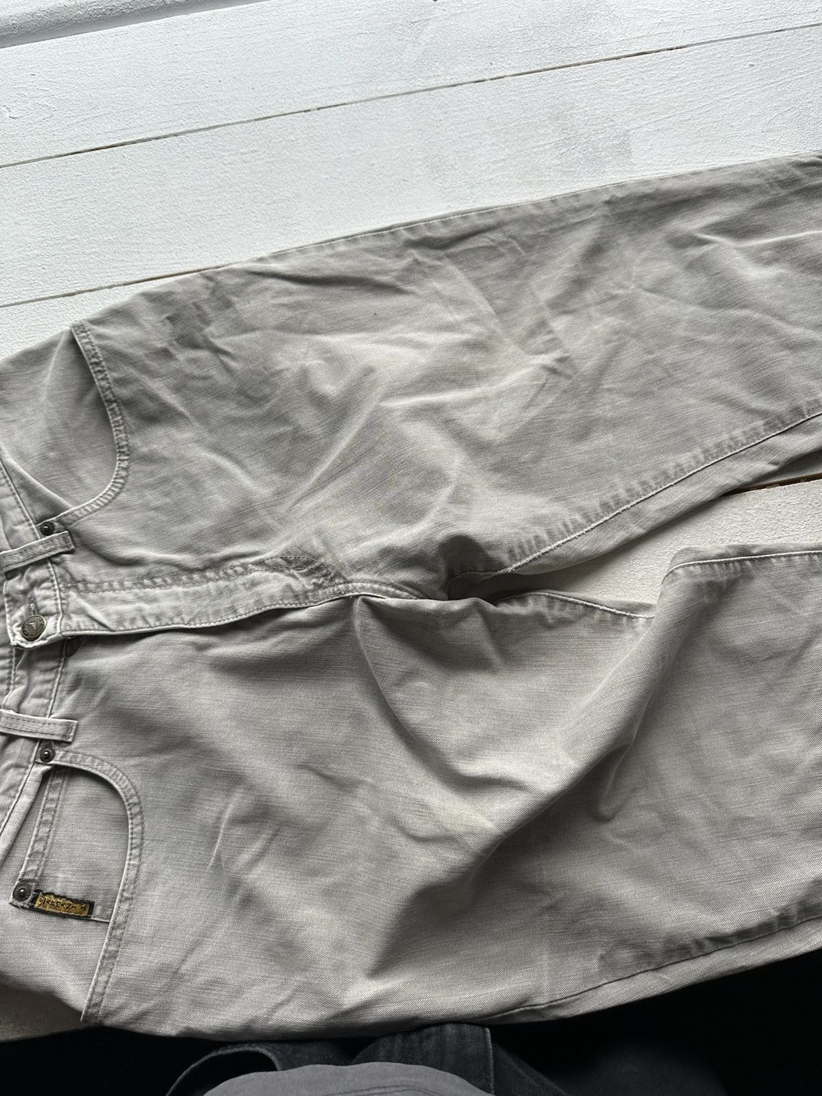 Giorgio Armani VNTG🚨90s Armani Jeans Denim Gray Baggy Mens Pants 30US Size US 32 / EU 48 - 6 Thumbnail