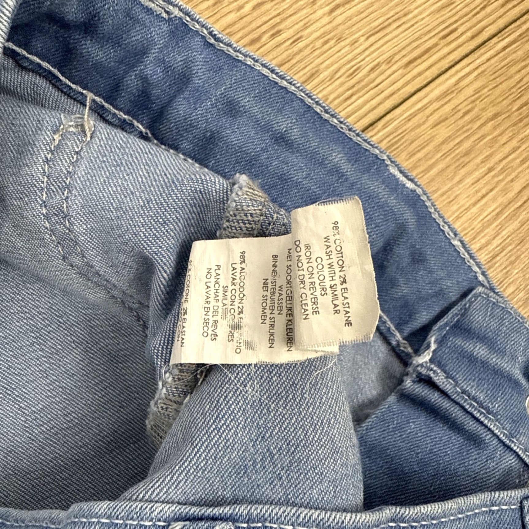 Nasty Gal Nasty Gal High Rise Flare Jeans - Stretch Denim - Black - Starry Written in the Stars - Size 6 - Women’s Jeans Size 28" / US 6 / IT 42 - 4 Thumbnail