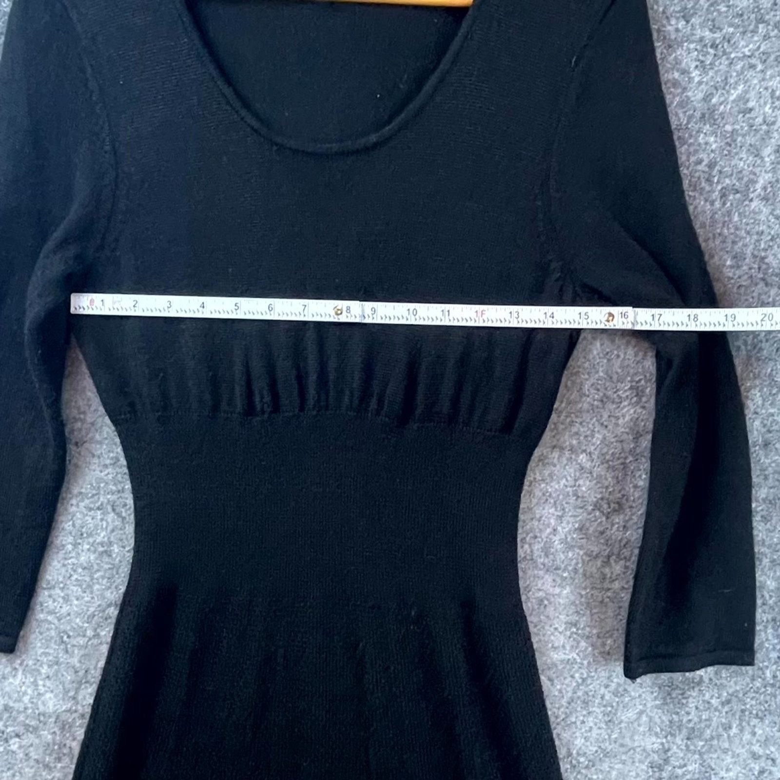 Kenneth Cole Vintage Kenneth Cole Sweater Dress Large Black LBD Chic Size L / US 10 / IT 46 - 5 Thumbnail