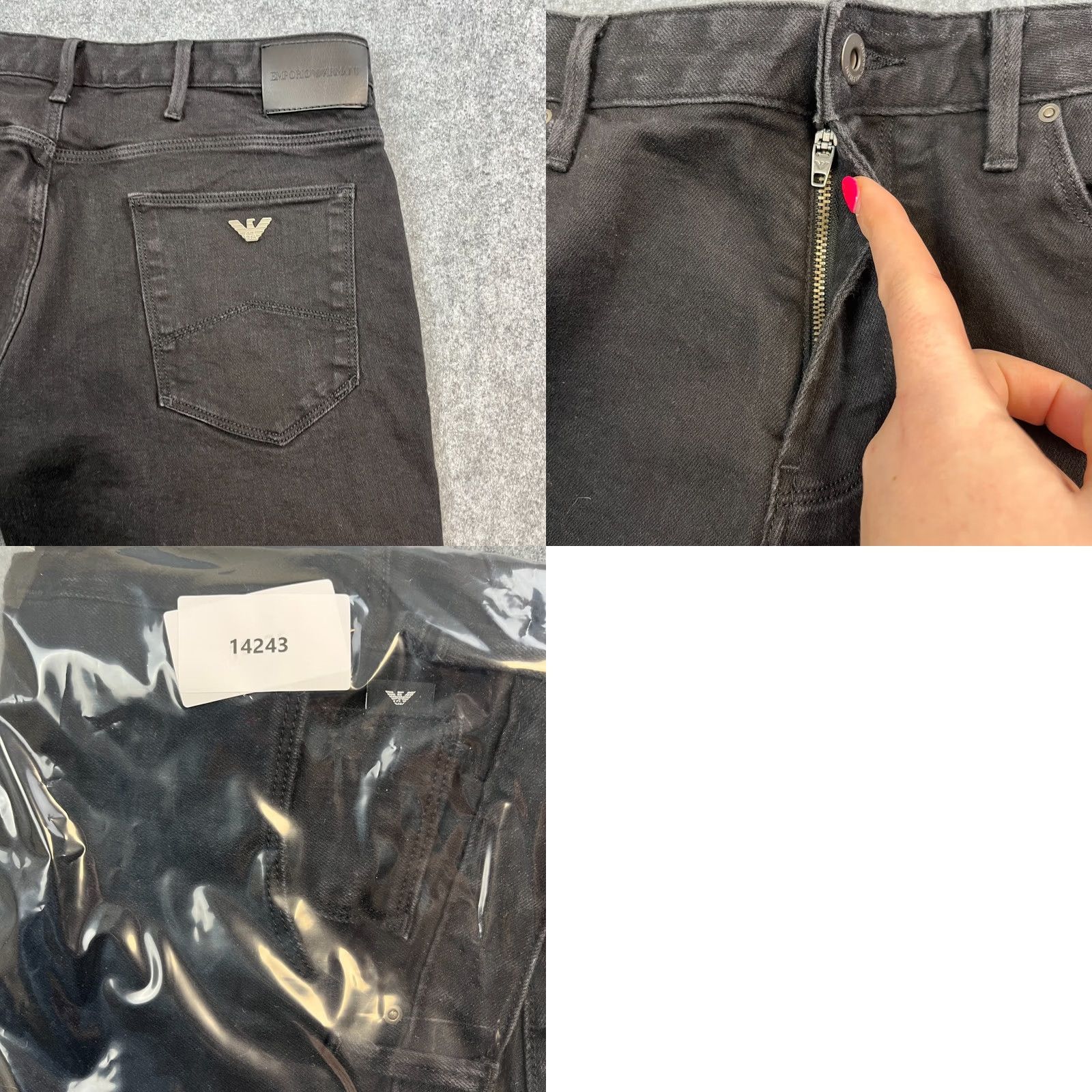 Emporio Armani Emporio Armani Jeans Slim Tapered 34 30 Dark Wash Black Stretch J06 GA Mens Regular Denim 5-Pocket Size US 34 / EU 50 - 9 Thumbnail