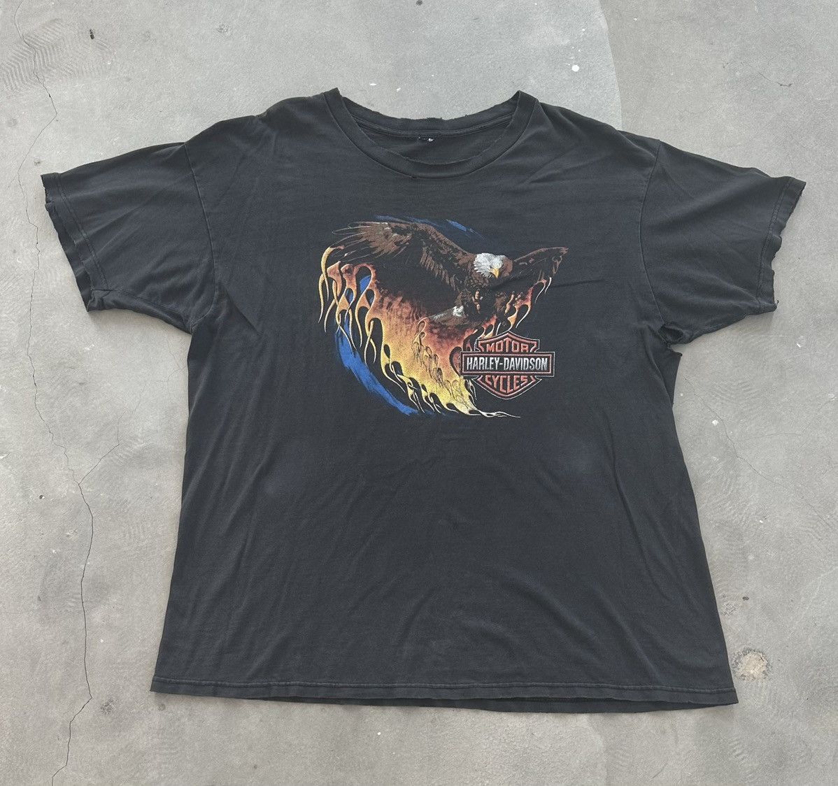 Harley Davidson × Vintage VINTAGE WELL DISTRESSED HARLEY DAVIDSON ORLANDO FLORIDA TEE Size US L / EU 52-54 / 3 - 1 Thumbnail