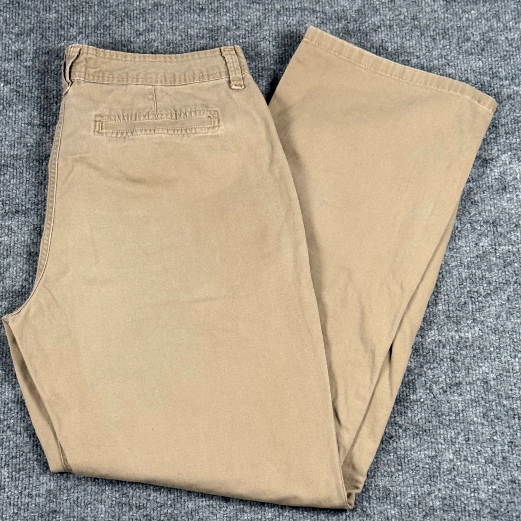 Gloria Vanderbilt Gloria Vanderbilt Khaki Pants Straight Leg Women 8 Beige Twill Pockets Stretch Workwear Casual Vintage No Size 30" / US 8 / IT 44 - 2 Thumbnail