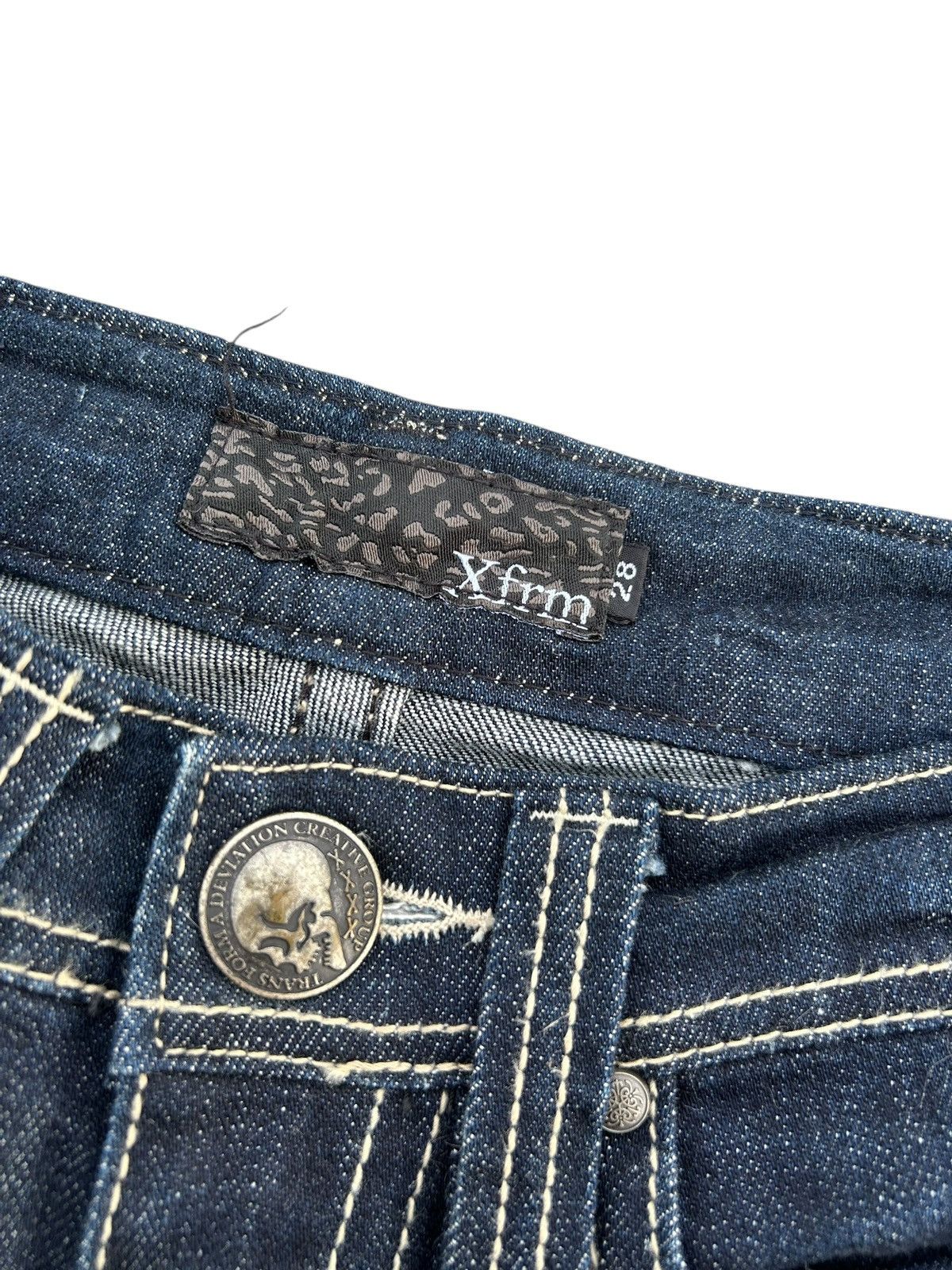 If Six Was Nine Skull Xfrm Japanese Punk Bondage Denim jeans Size US 28 / EU 44 - 5 Thumbnail