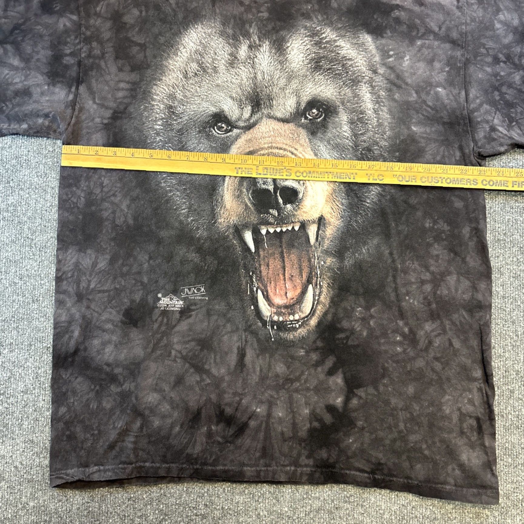 The Mountain VINTAGE The Mountain Grizzly Bear Big Face Mens T Shirt XL Black 2014 Graphic Print Short Sleeve Cotton Regular Men’s Tee Size US XL / EU 56 / 4 - 5 Thumbnail