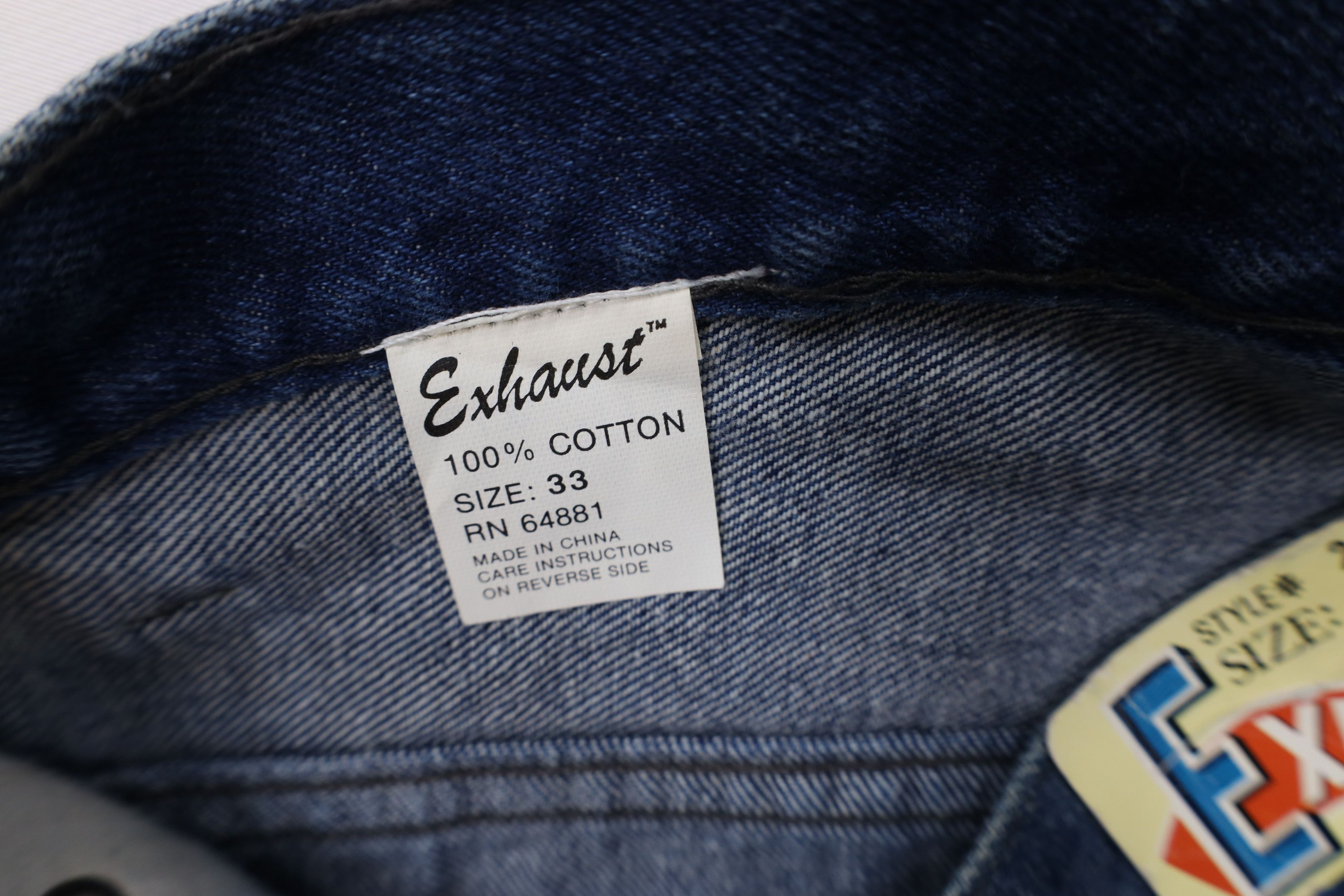 Vintage Deadstock Vintage 90s Streetwear Skateboard Jeans 8 Ball Size US 33 - 9 Thumbnail