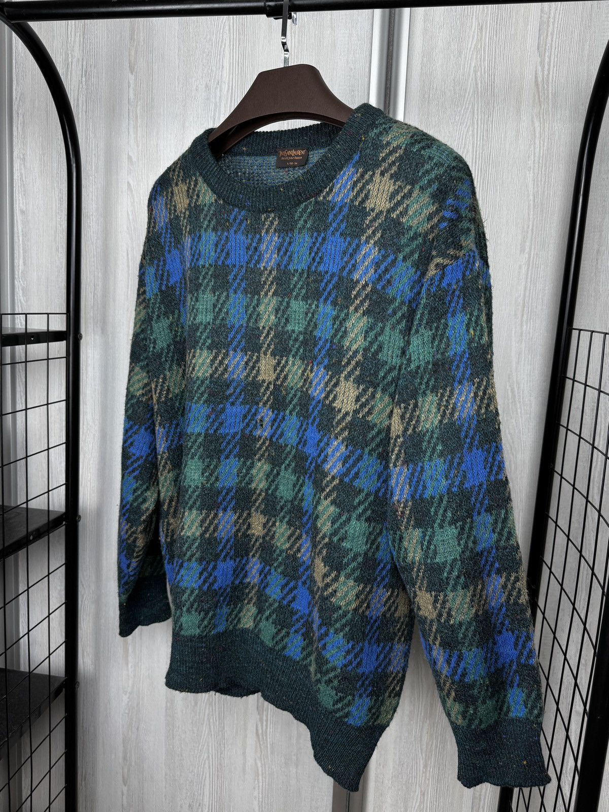 Yves Saint Laurent Yves Saint Laurent Vintage Knit Sweater Mohair Wool Alpaka Size US L / EU 52-54 / 3 - 7 Thumbnail