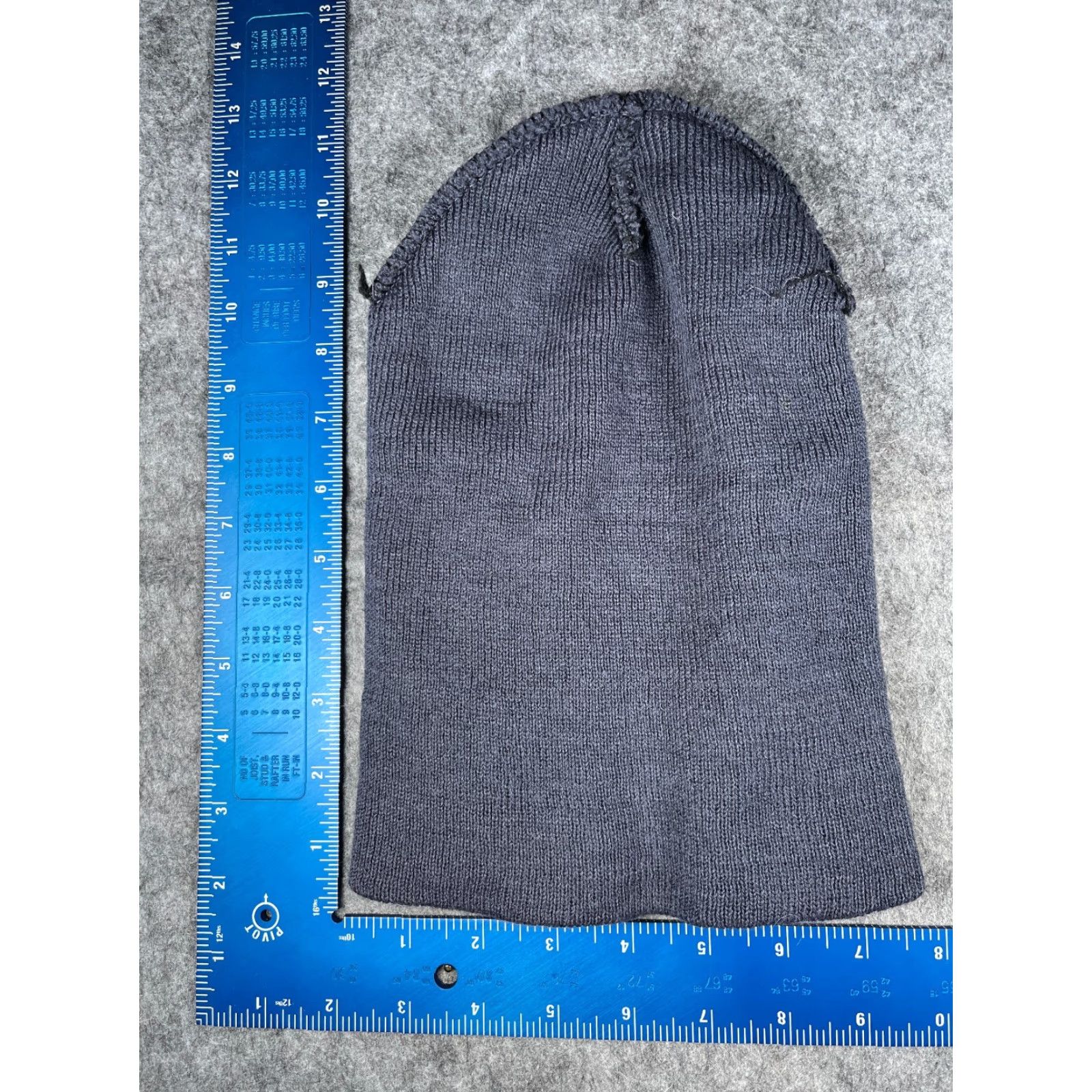 Vintage Beanie Toque Beanie Adult One Size Blue Knit Winter Acrylic Snow Ski Outdoors Hats Size ONE SIZE - 5 Thumbnail