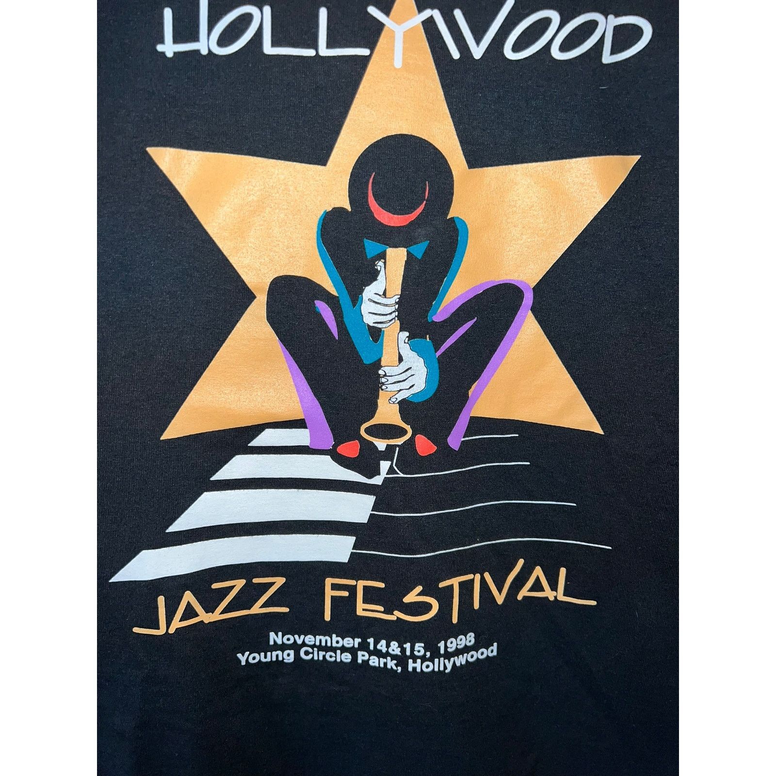 Fruit Of The Loom 1998 Hollywood Jazz Festival 16th Annual Music Shirt 90s L Size US L / EU 52-54 / 3 - 3 Thumbnail
