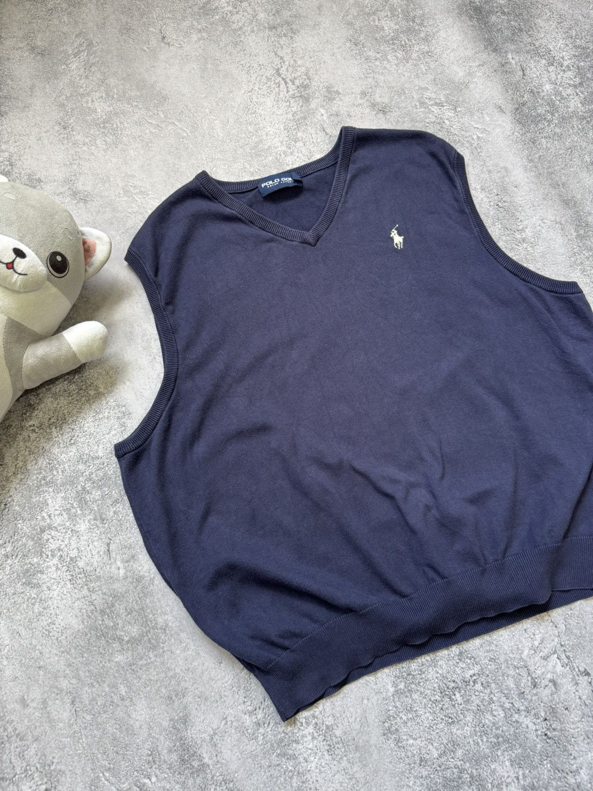 Polo Ralph Lauren × Vintage Vintage Polo Golf Sweater Vest Ralph Lauren Cotton 90s 2X Size US XXL / EU 58 / 5 - 2 Thumbnail