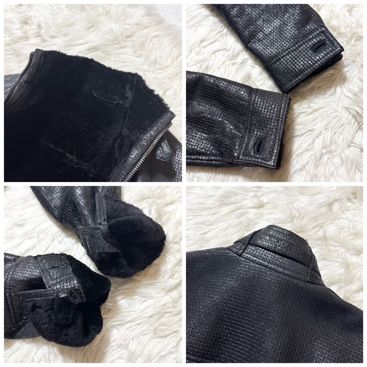 Dolce & Gabbana Authentic, Dolce & Gabbana Leather Jacket with Boa Size US S / EU 44-46 / 1 - 3 Thumbnail
