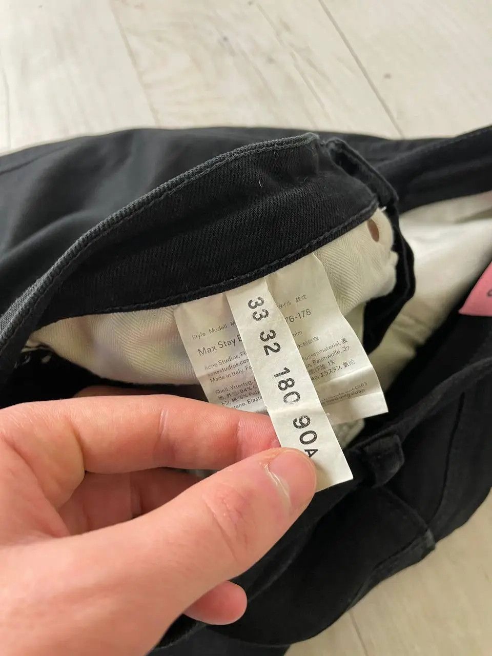 Acne Studios Acne Studios Max Stay Black Denim Jeans Size US 33 - 7 Thumbnail