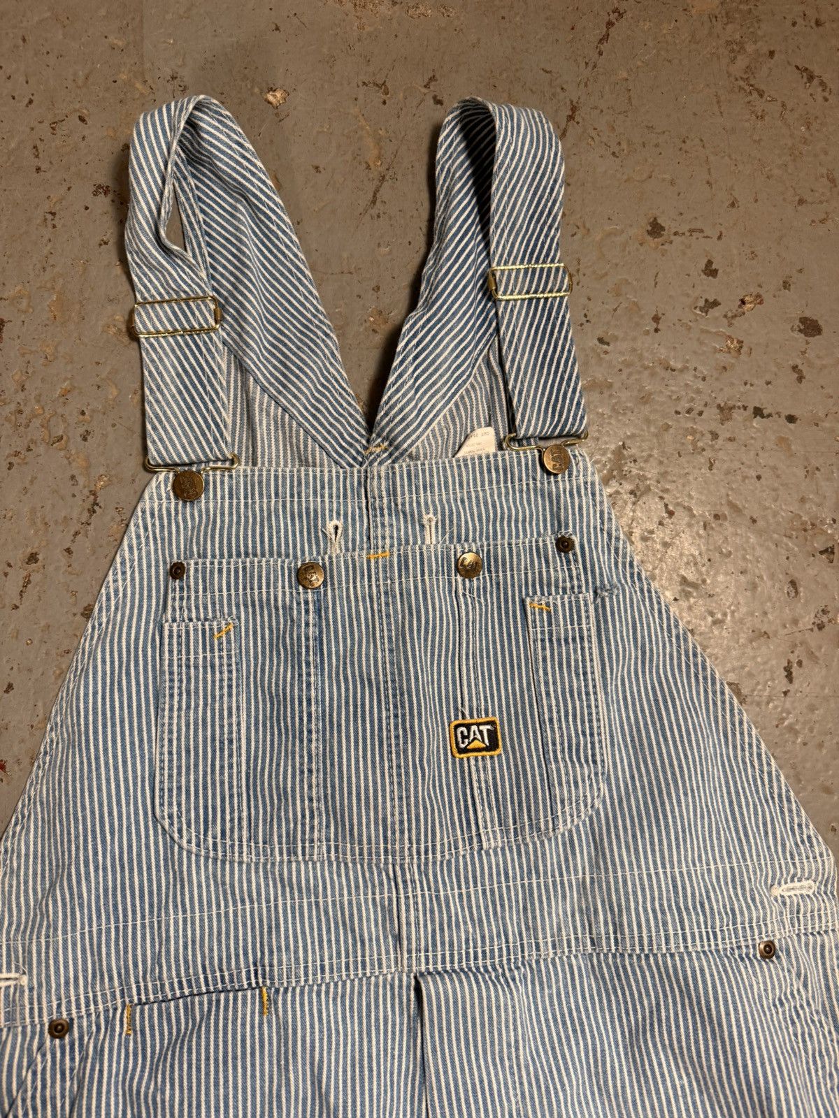 Caterpillar Cat Pinstripe Overalls Size US 38 / EU 54 - 2 Thumbnail