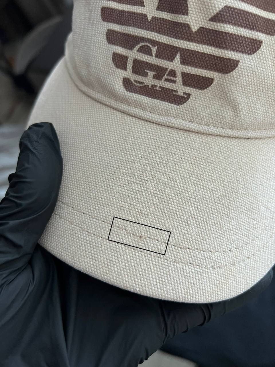 Armani Armani Jeans Cap Logo Hat Beige Luxury One Size Size ONE SIZE - 13 Thumbnail
