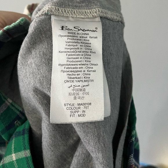 Ben Sherman Plectrum by Ben Sherman Green Plaid Flannel With Lining sz S Size US S / EU 44-46 / 1 - 6 Thumbnail