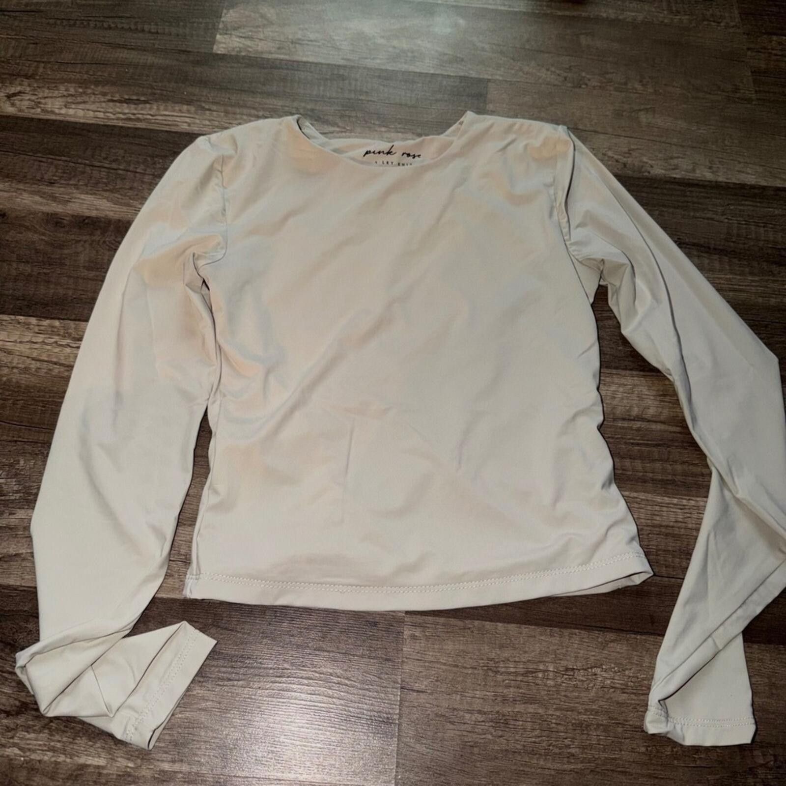 Other Pink Rose Silky Top XS Base Layer Shirt Size XS / US 0-2 / IT 36-38 - 1 Thumbnail