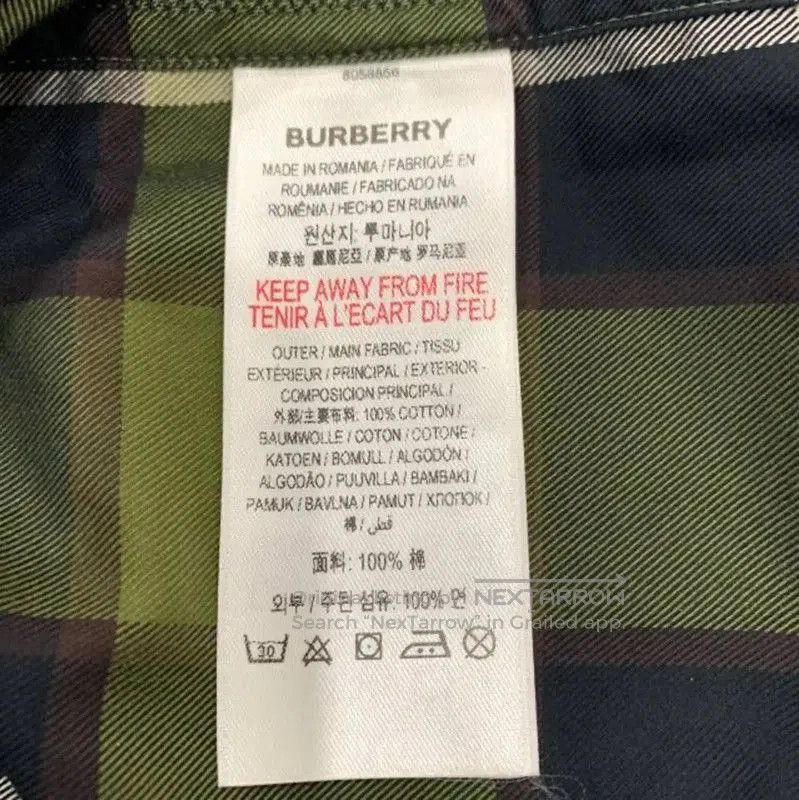 Burberry Burberry Green Long Sleeve Crop Shirt. Size XS / US 0-2 / IT 36-38 - 6 Thumbnail
