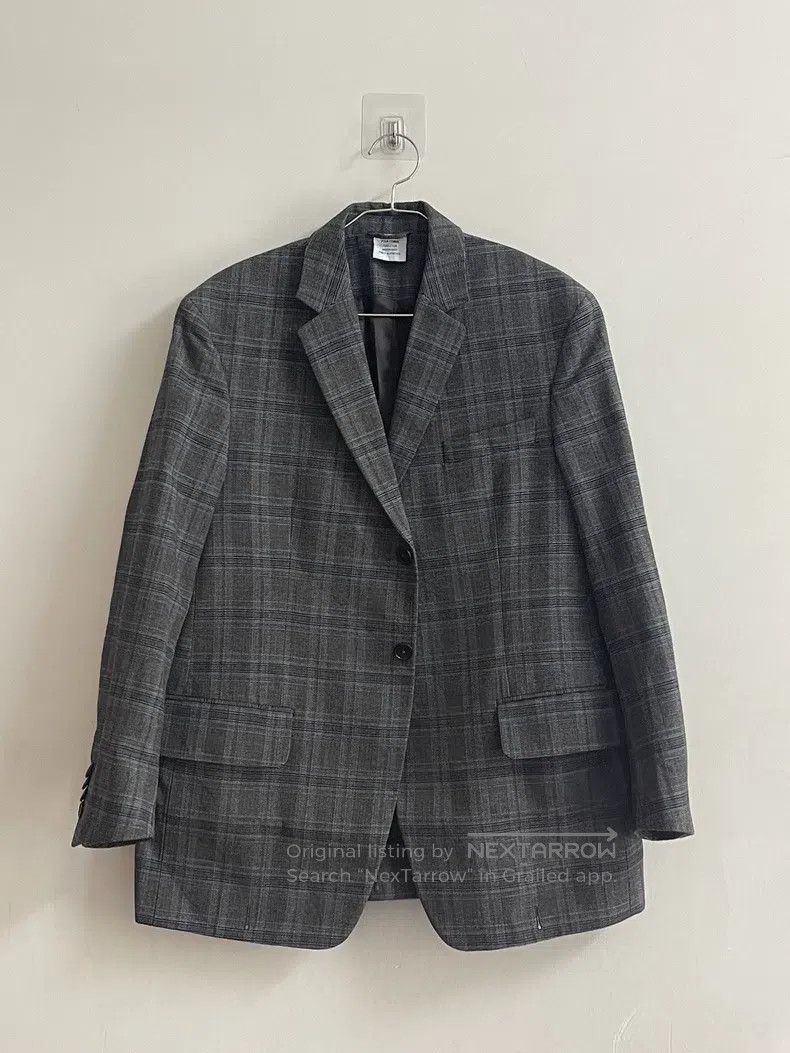 Vetements Vetements Gray-blue checkered padded shoulder suit Size US XS / EU 42 / 0 - 3 Thumbnail