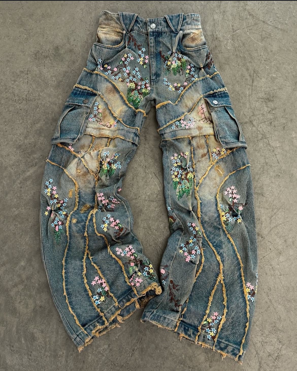 Bad Son Badson 'core' Denim Pants In Rust | Grailed