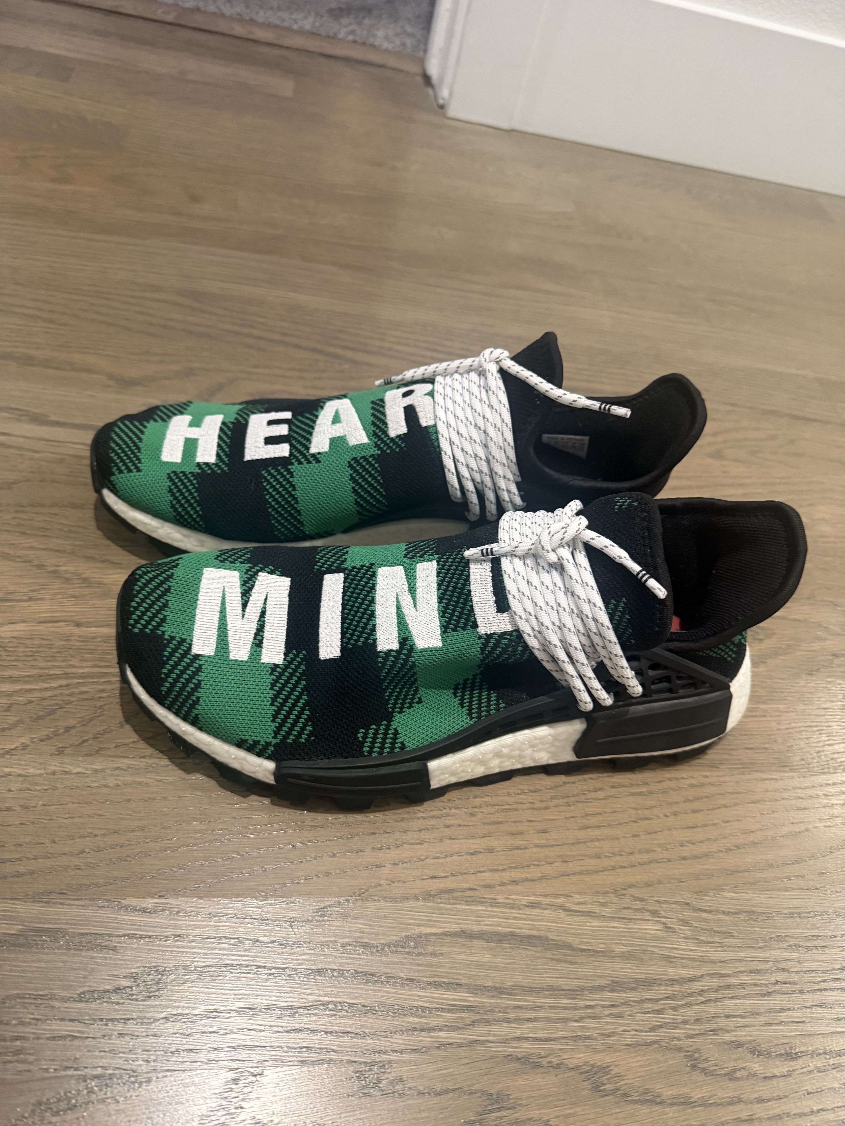 Adidas × Billionaire Boys Club × Humanrace Adidas NMD Humanrace Pharrell x BBC Green Plaid Size US 10 / EU 43 - 3 Thumbnail