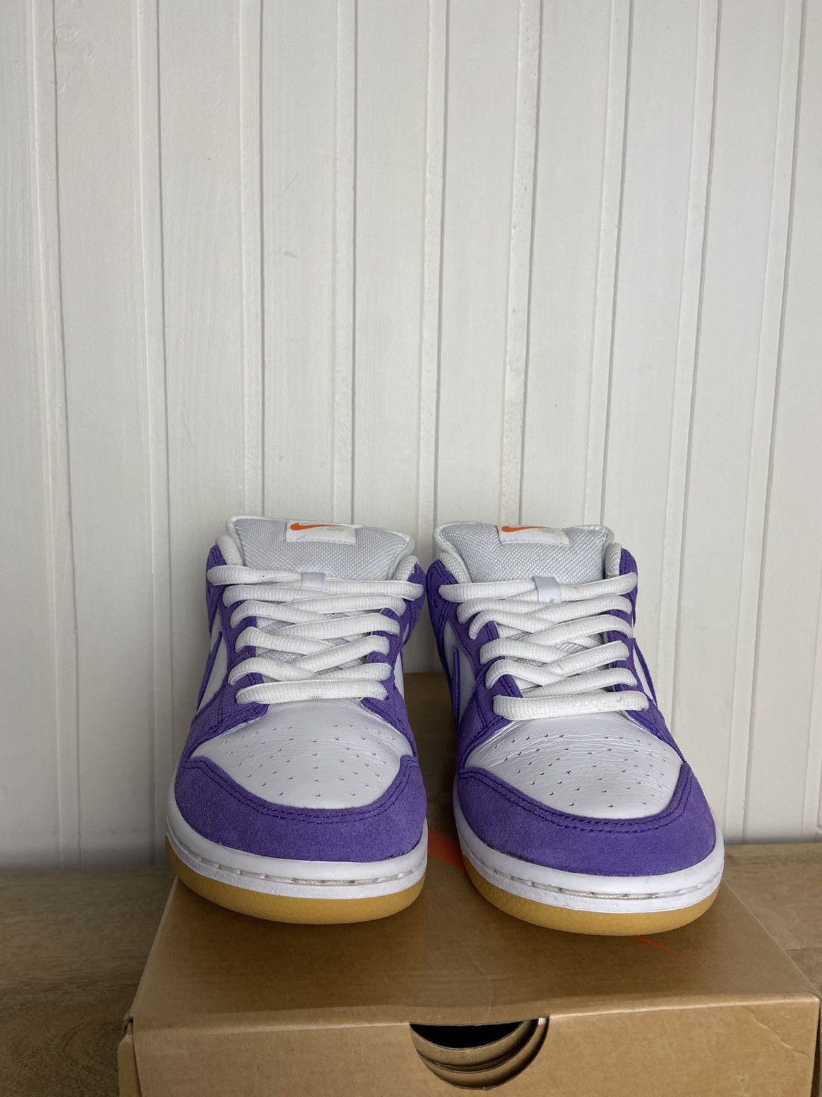 Nike Used Nike Sb Dunk Low Pro Iso Orange Label Purple Size 9US Size US 9 / EU 42 - 3 Thumbnail