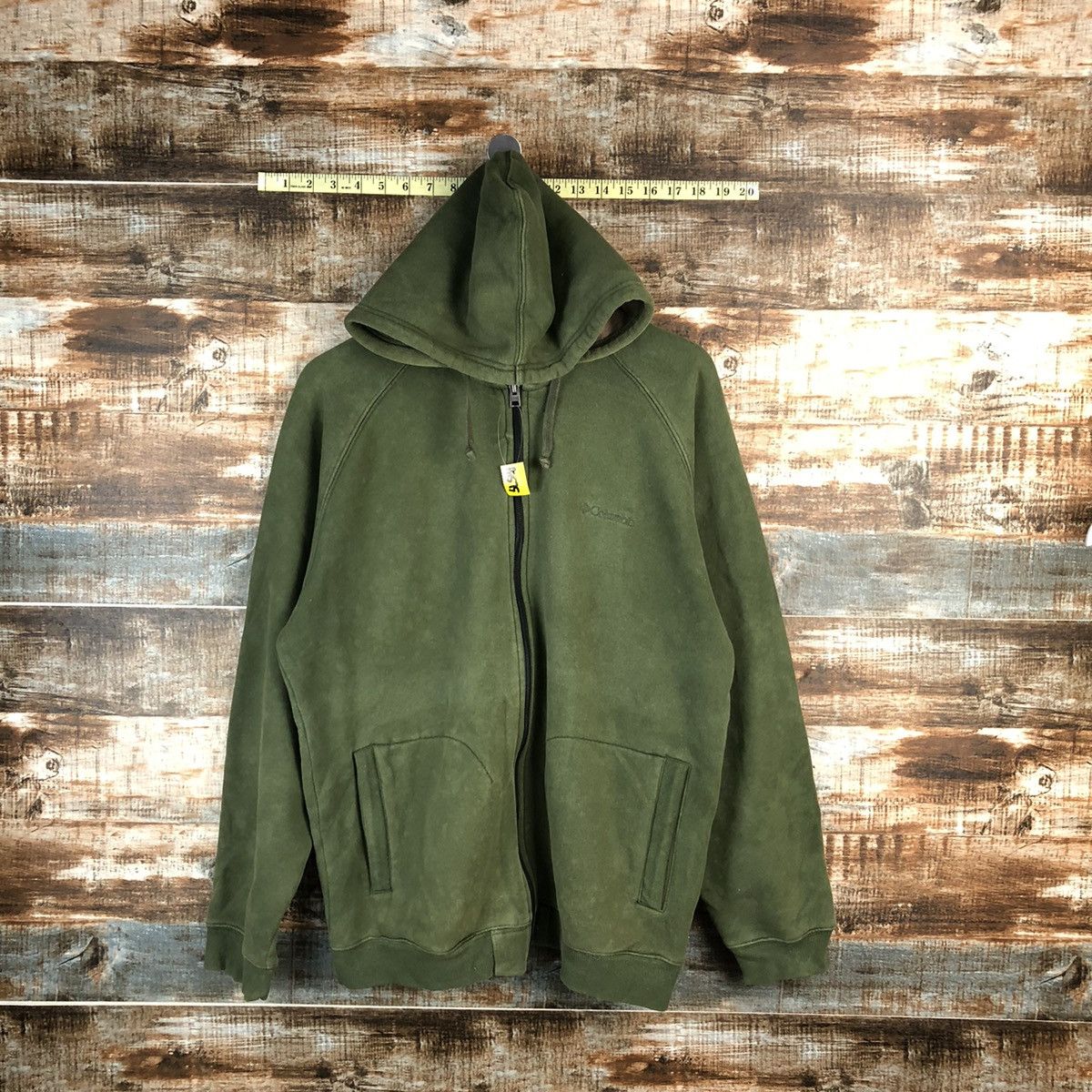 Columbia Columbia Green faded plain sweater Hoodie #A1575 Size US M / EU 48-50 / 2 - 1 Thumbnail