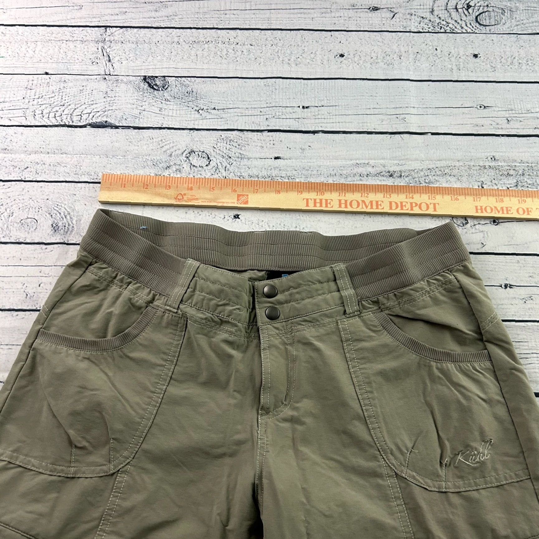 Vintage Kuhl Kontra Outdoor Hiking Pants Women's 12 Khaki Beige Zip Pockets Pants Womens 12 Khaki Beige Pockets Zip Kontra Outdoor Hiking Kuhl Size 34" / US 12 / IT 48 - 5 Thumbnail