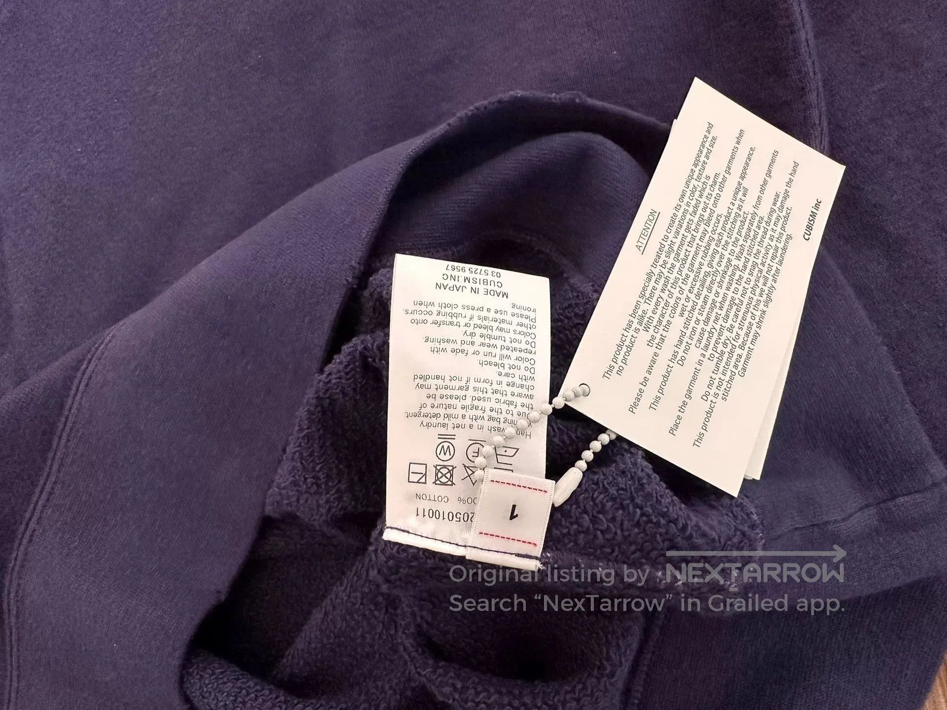 Visvim visvim jumbo uneven dye long sleeve sweatshirt. Size US M / EU 48-50 / 2 - 3 Thumbnail