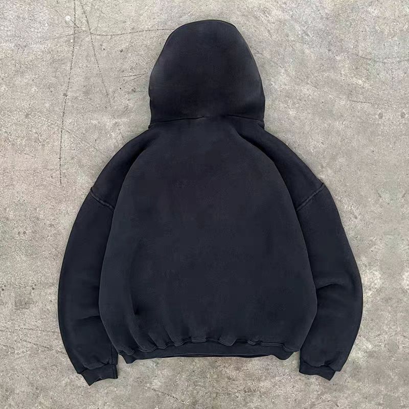 Japanese Brand Black casual retro star print hoodie y2k Size US M / EU 48-50 / 2 - 2 Thumbnail