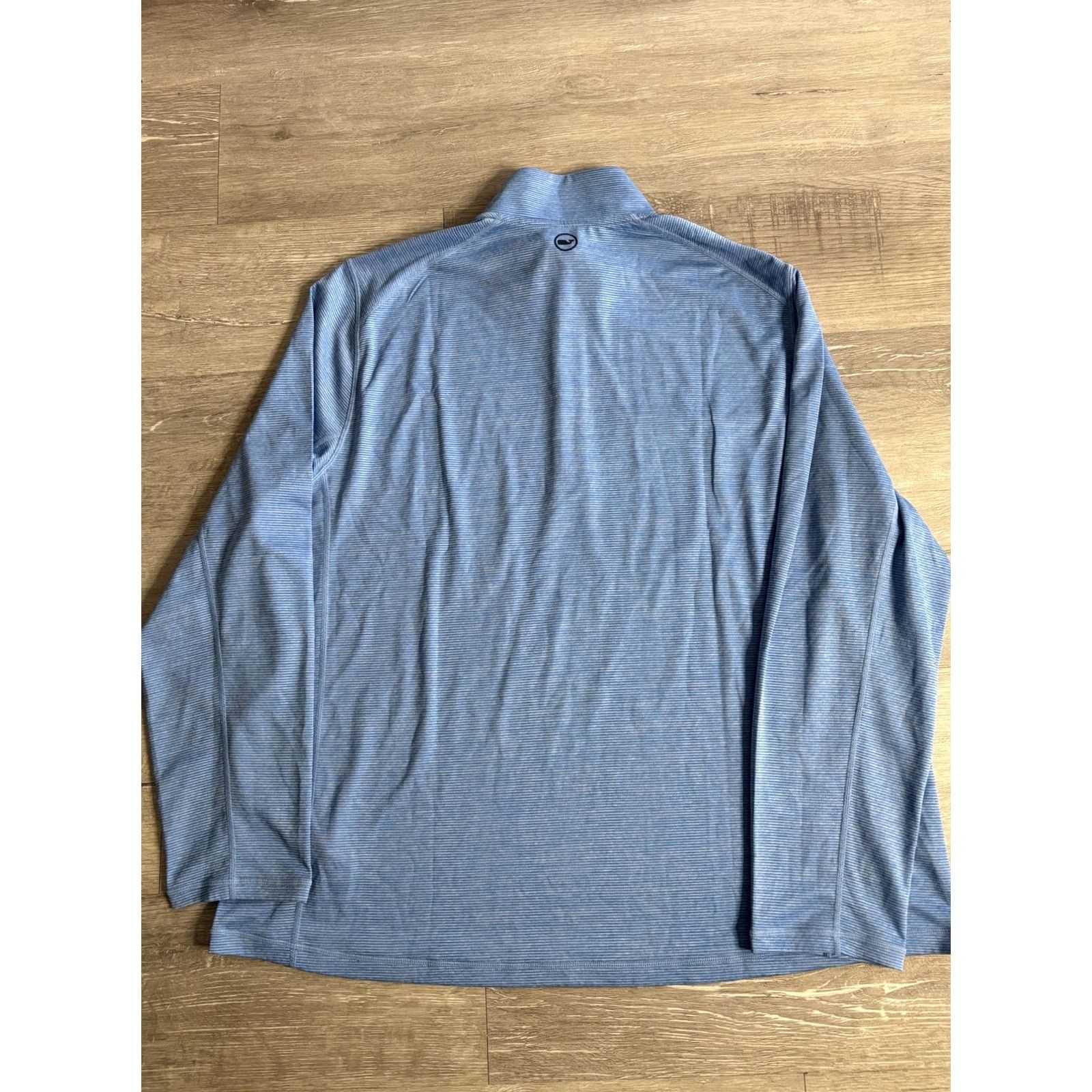 Vineyard Vines Vineyard Vines Pullover Mens 2XL Blue Quarter Zip Performance Lightweight Long Sleeve Mock Neck Casual Activewear Striped Logo Size US XXL / EU 58 / 5 - 4 Thumbnail