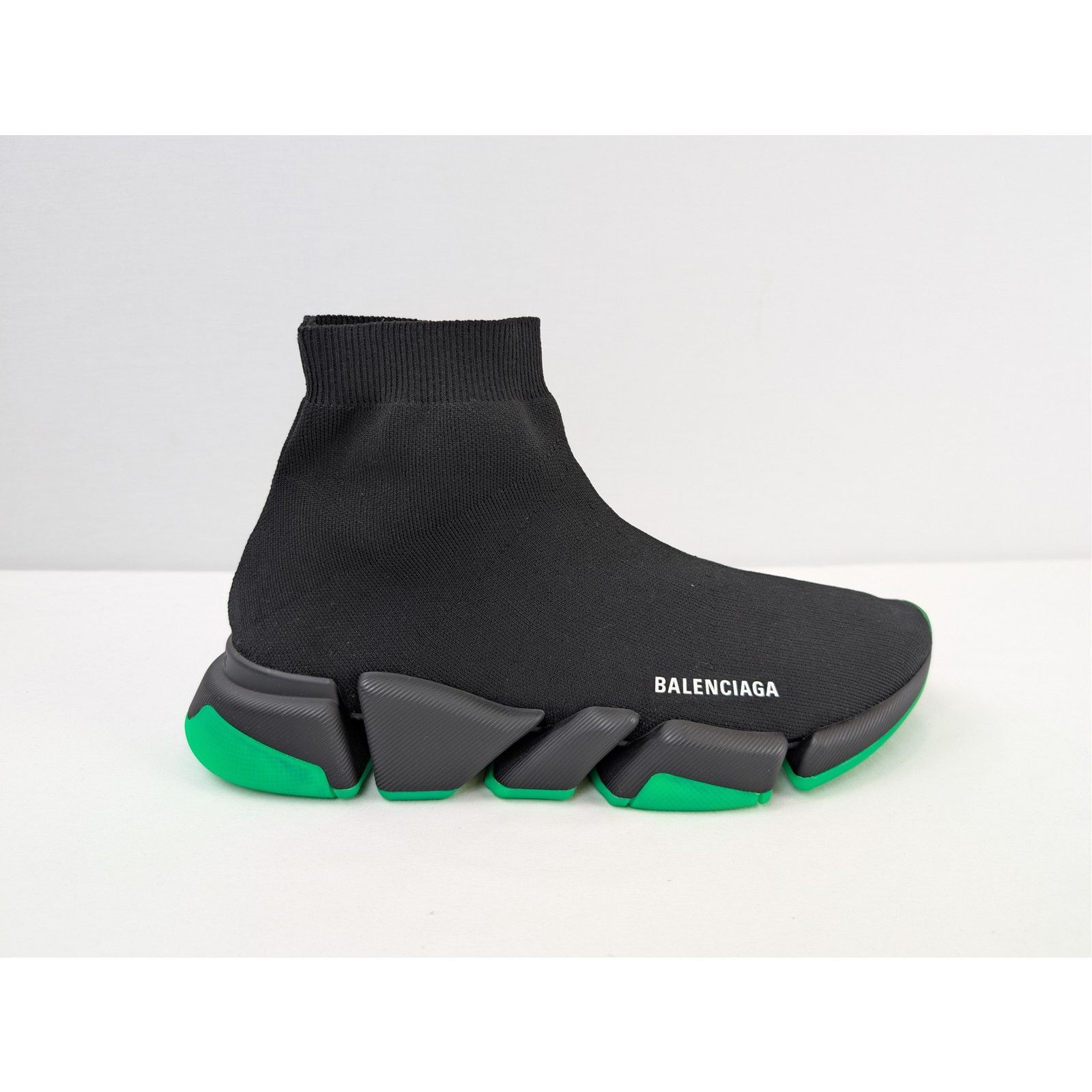 Balenciaga o1rshd1 Rec Knit/Clear Speed 2.0 Clearsole Sneakers in Black Size US 12 / EU 45 - 1 Thumbnail