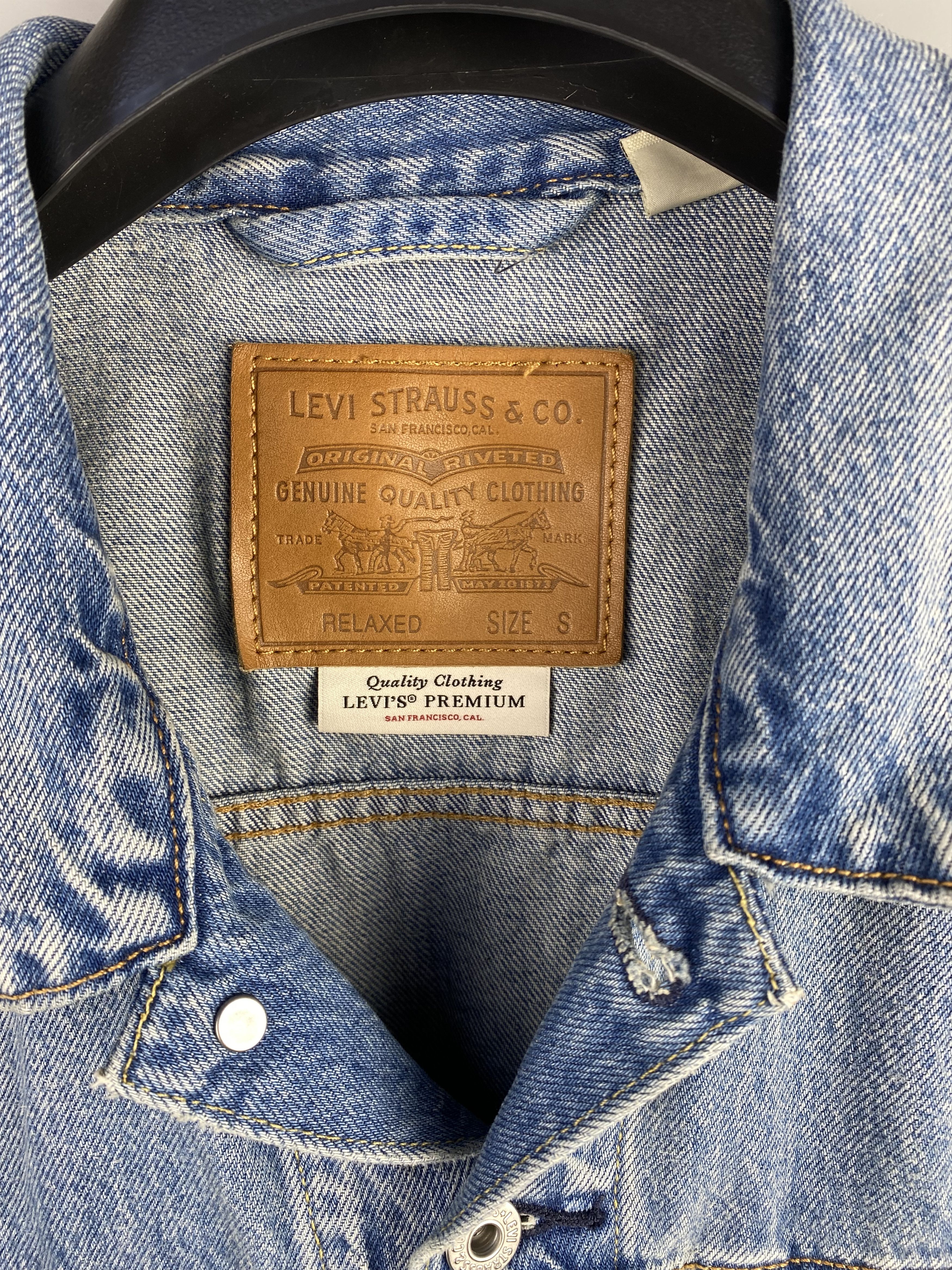 Levi's Levis Denim Waistcoat Vest Size US S / EU 44-46 / 1 - 9 Thumbnail