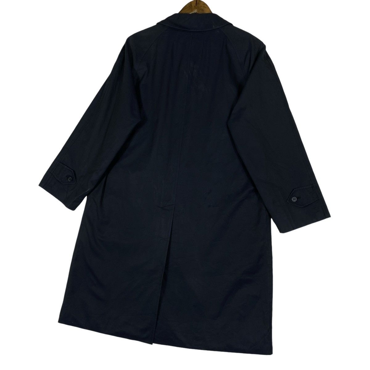 Burberry × Burberry Prorsum Vintage Burberrys London Nova Checked Navy Blue Long Jacket Size US M / EU 48-50 / 2 - 6 Thumbnail