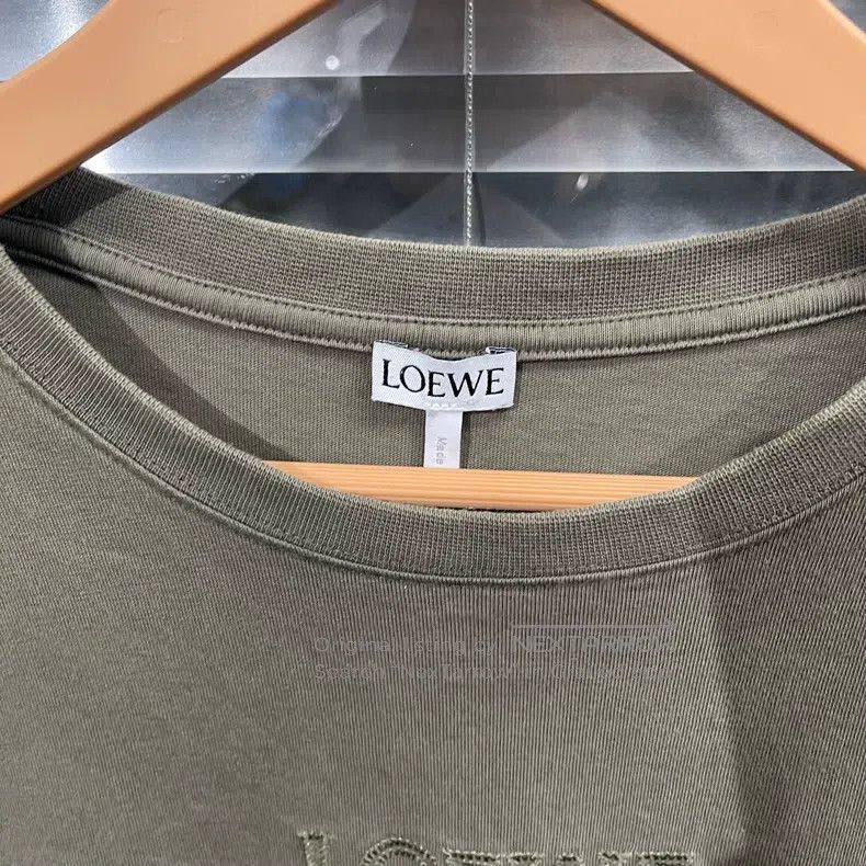 Loewe Loewe Khaki green embroidered short-sleeve Size US M / EU 48-50 / 2 - 3 Thumbnail