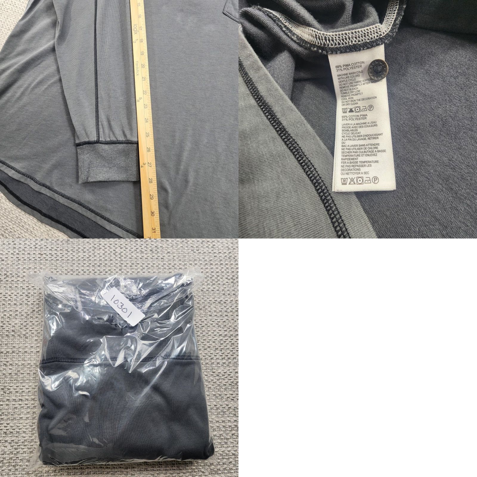 Tommy Bahama VINTAGE Tommy Bahama Island Zone Shirt Mens 2XL Gray Long Sleeve Henley Pocket Pullover Size US XXL / EU 58 / 5 - 9 Thumbnail