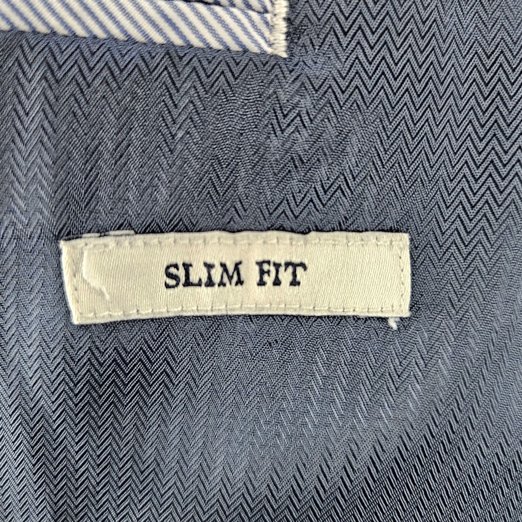 Jos. A. Bank VINTAGE Jos. A. Bank 1905 Blue Wool Blend Slim Fit 2 Button Vented Blazer Sport Coat 43R Size 46R - 5 Thumbnail