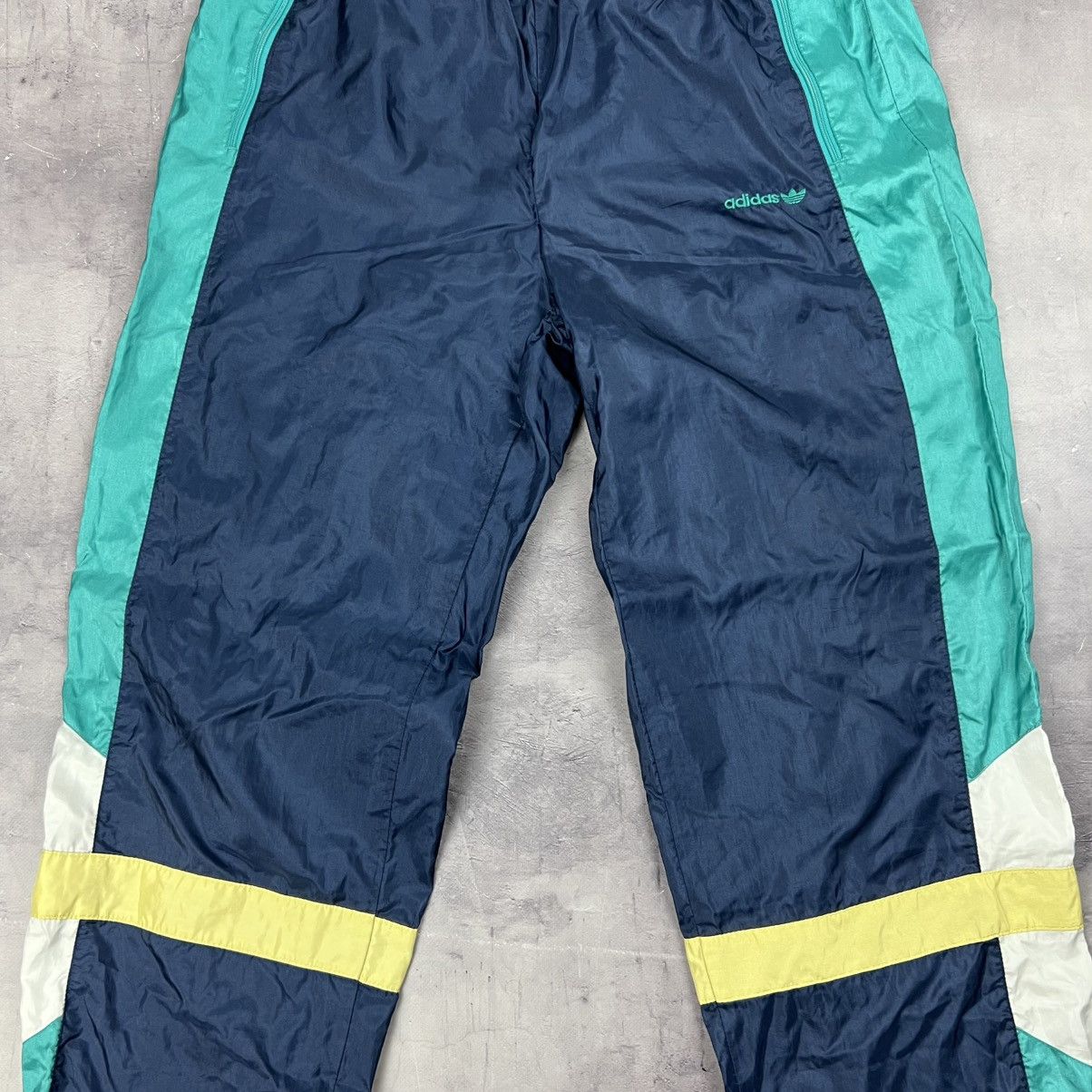 Vintage Rare! Adidas Vintage Nylon Suit Track Jacket Pants 90s Size US XL / EU 56 / 4 - 14 Thumbnail