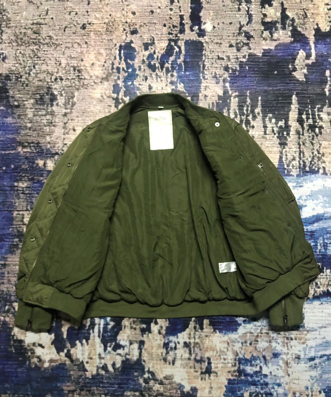GU Gu x Rokh Quilted Bomber Jacket Zipper Sleeve Size S / US 4 / IT 40 - 4 Thumbnail