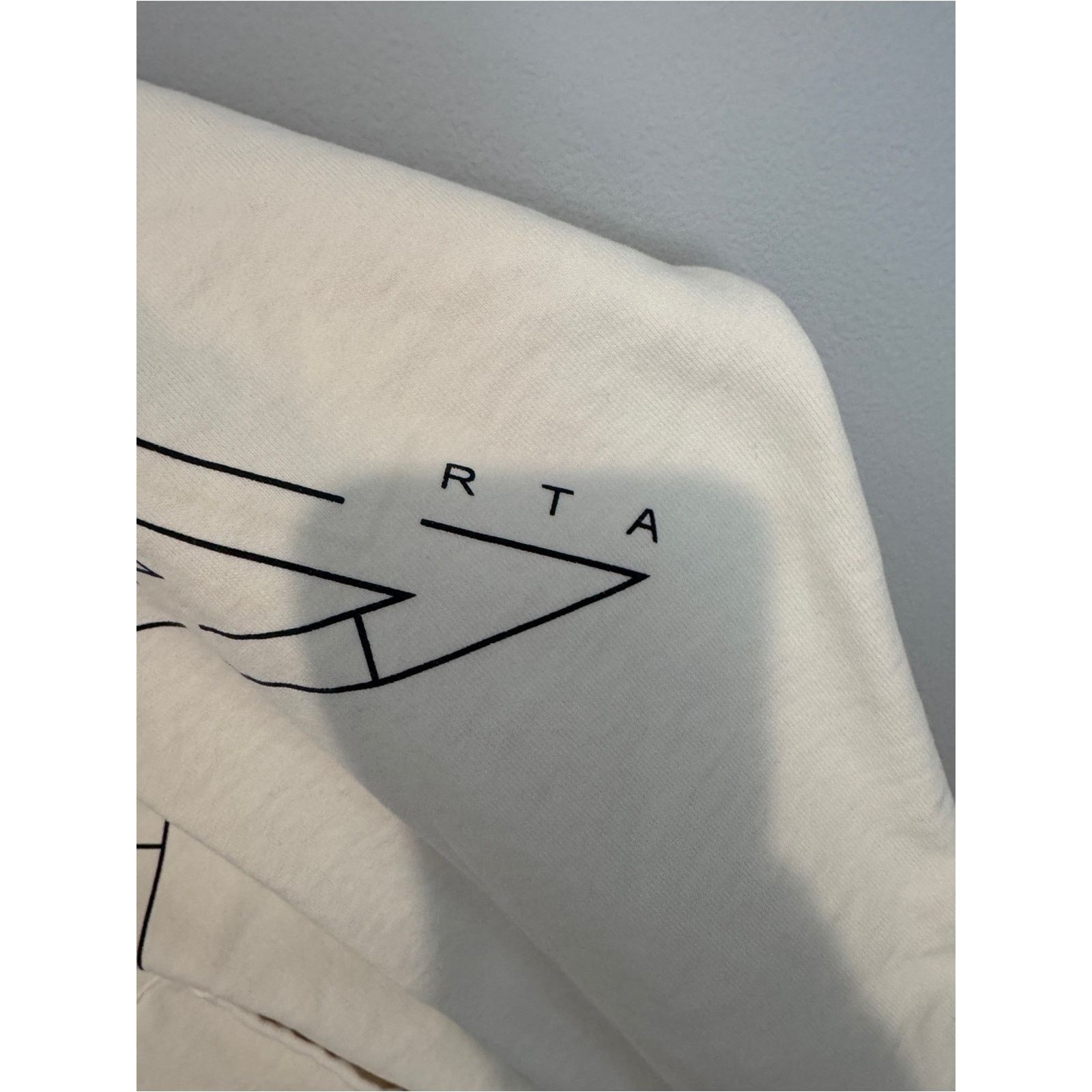 Rta RTA OVERSIZED WHITE MAZE HOODIE- Small Size US S / EU 44-46 / 1 - 4 Thumbnail