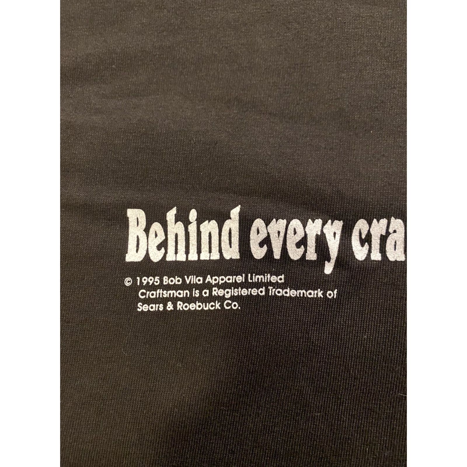 Vintage VINTAGE Bob Vila Shirt XL Brown Mens T-Shirt Crew Neck Graphic Print Stitch 1995 School Retro Work Size US XL / EU 56 / 4 - 5 Thumbnail