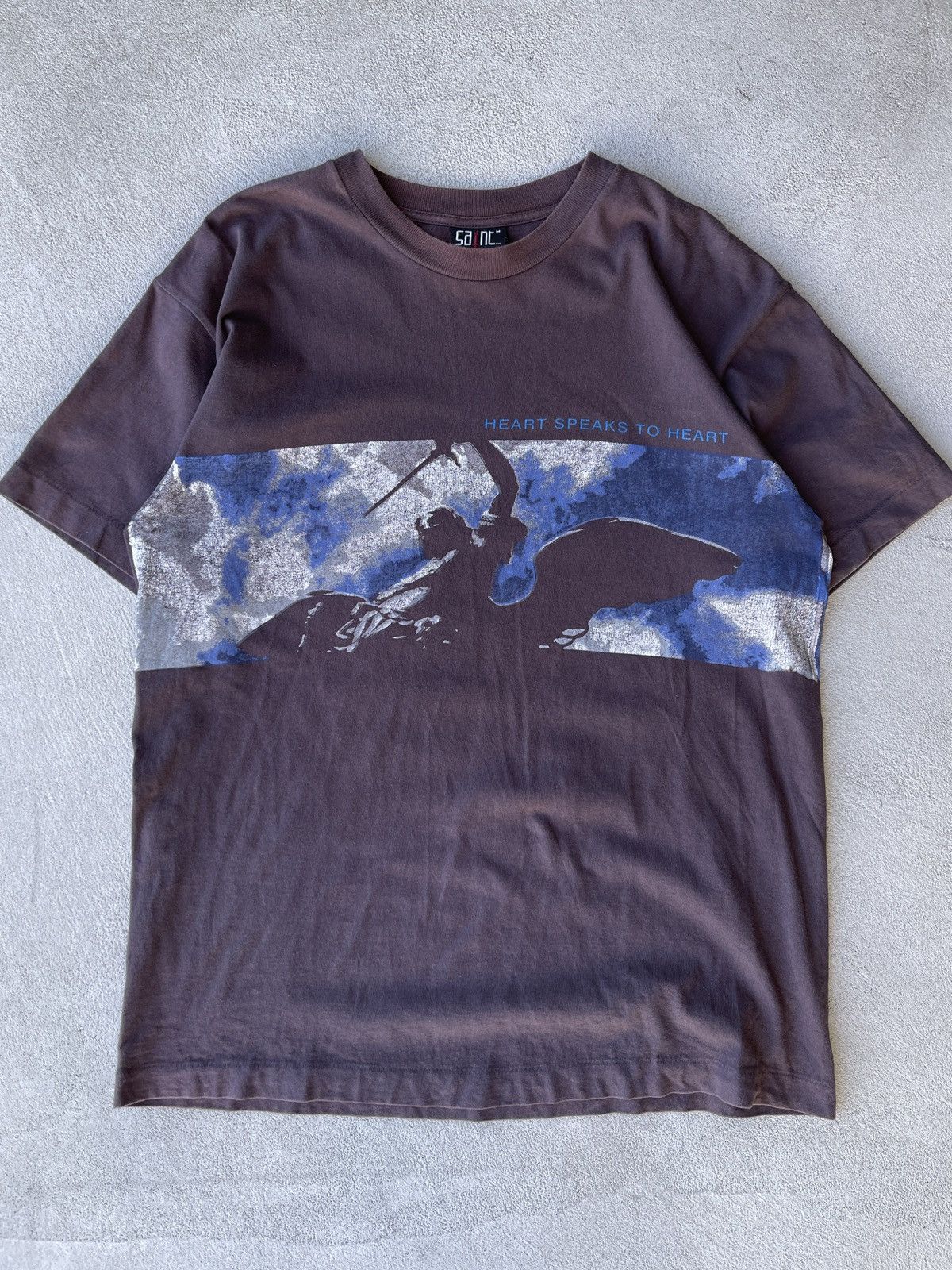image of Archival! 2010S Saint Michael X Readymade Pearl Jam Sky Tee in Faded Black, Men's (Size Medium)