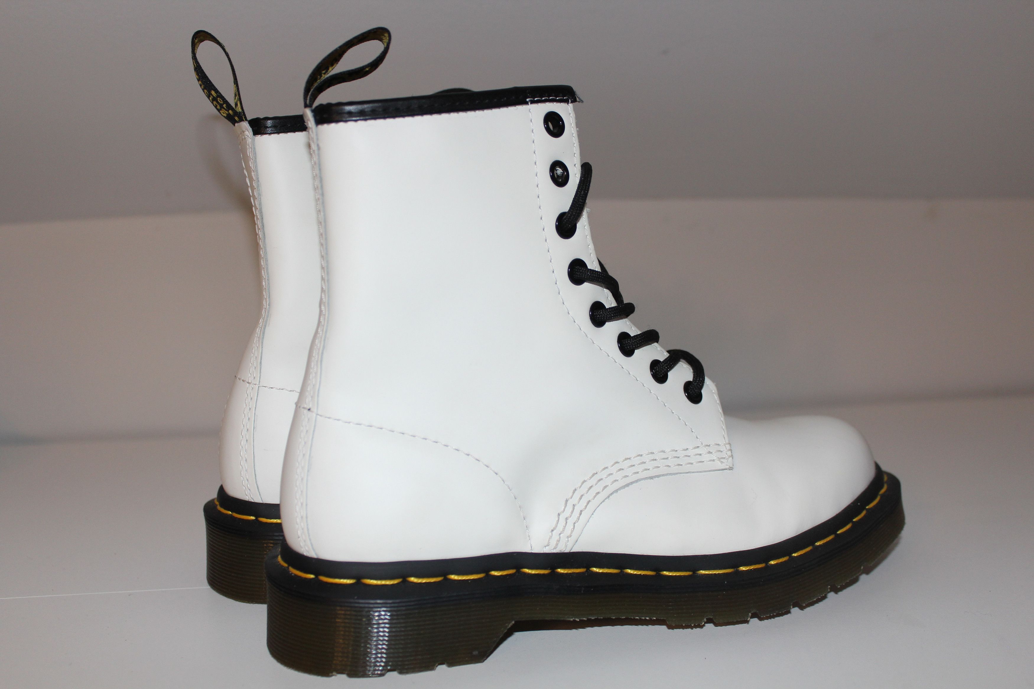 Dr. Martens Doc Dr. Martens 1460 Lifestyle Boots White Women's Size 7 6M Size US 7 / IT 37 - 3 Thumbnail