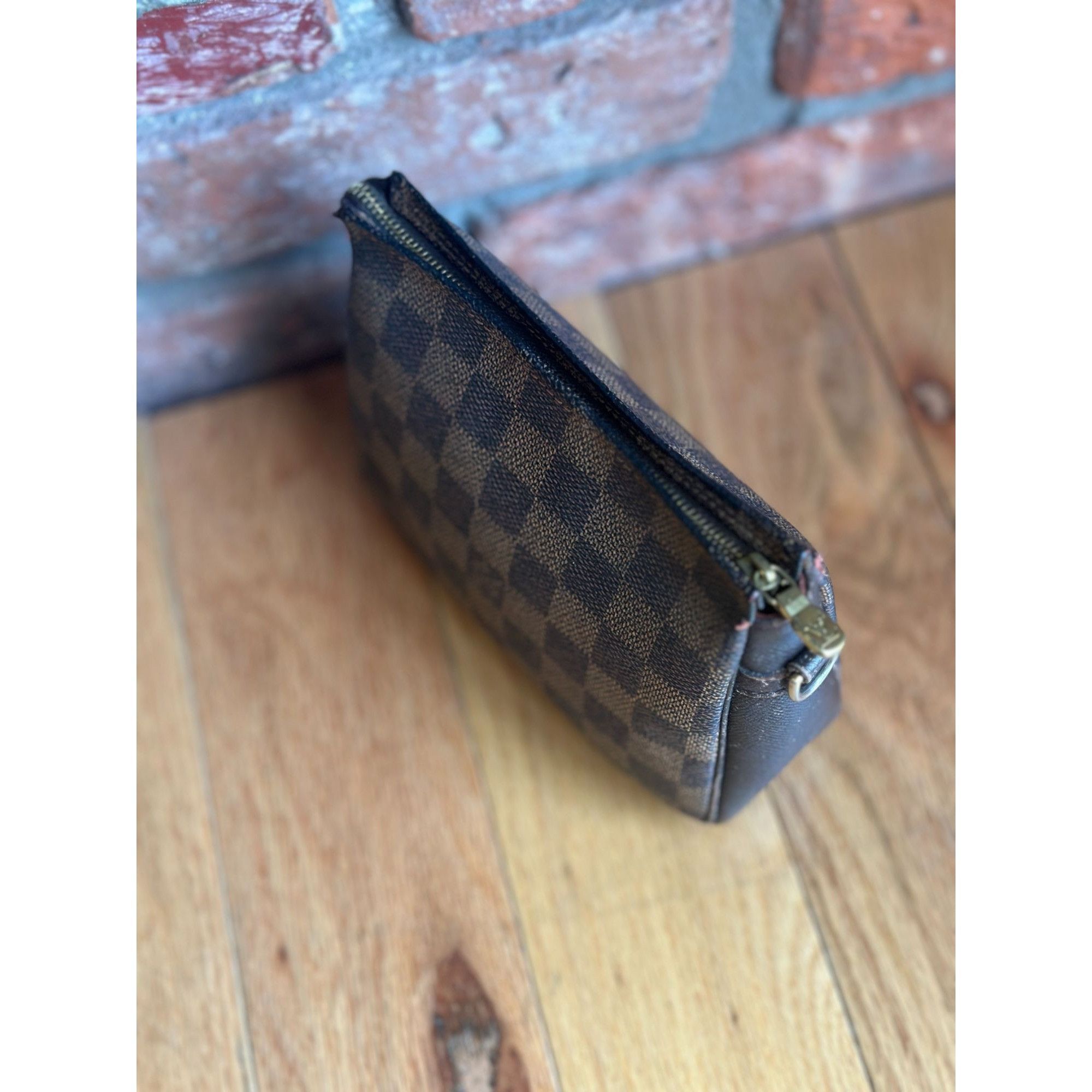 Louis Vuitton LOUIS VUITTON TROUSSE MAKEUP HAND BAG DAMIER EBENE LEATHER B Size ONE SIZE - 7 Thumbnail