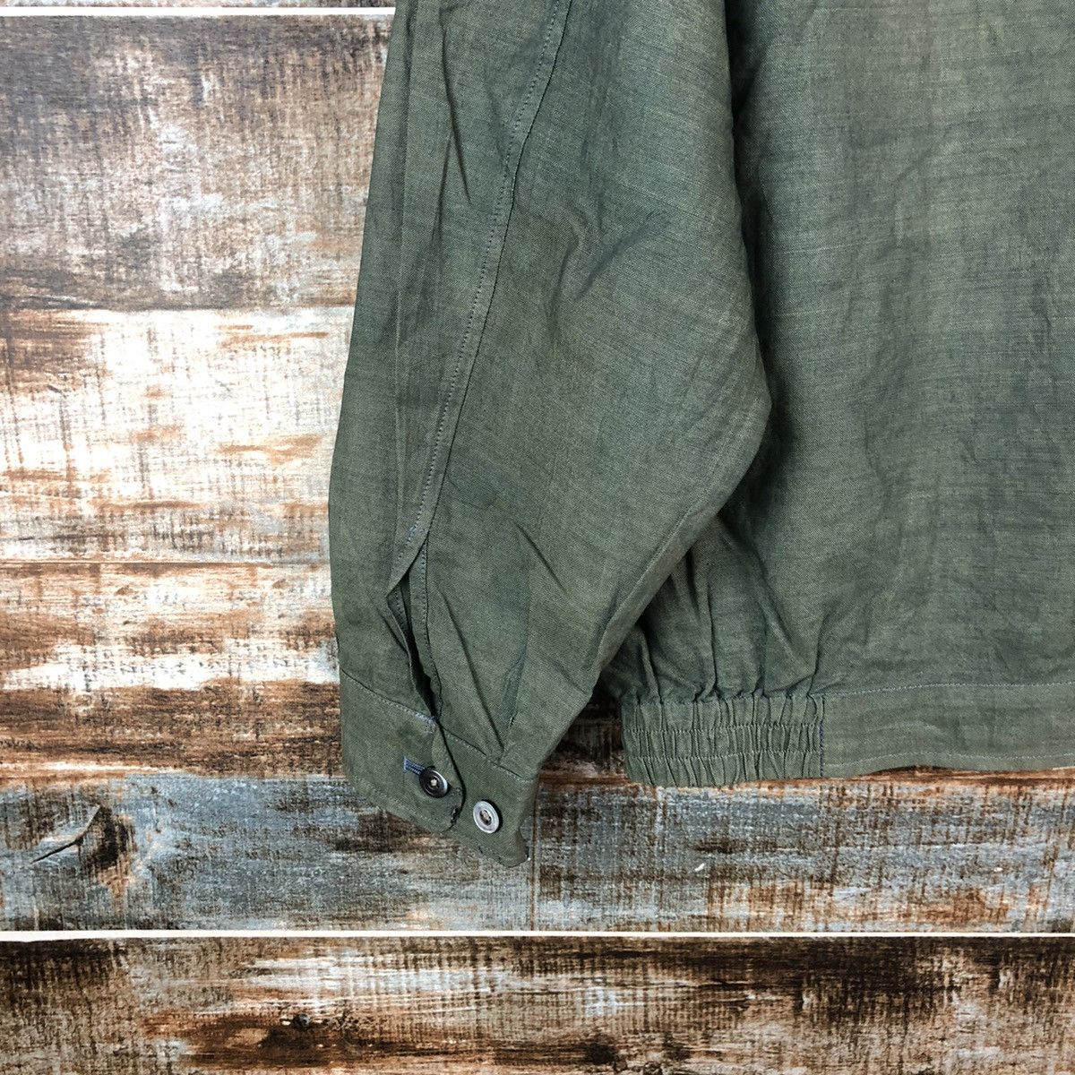Burberry Burberrys vintage Green Bombers Jacket #A2510 Size US L / EU 52-54 / 3 - 16 Thumbnail