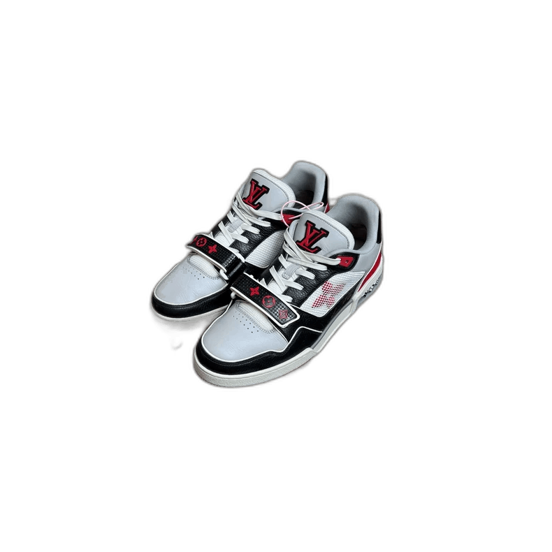 Louis Vuitton Louis Vuitton LV Trainer Black Red Sneakers Size US 8 / EU 41 - 1 Thumbnail