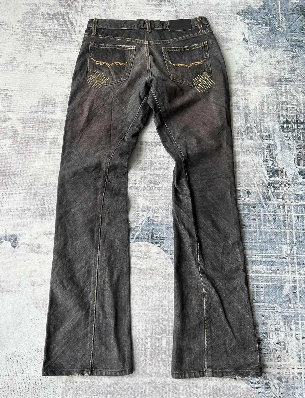 GOSTAR DE FUGA Fuga Super Flared Rockstar Jeans Size US 31 - 17 Thumbnail