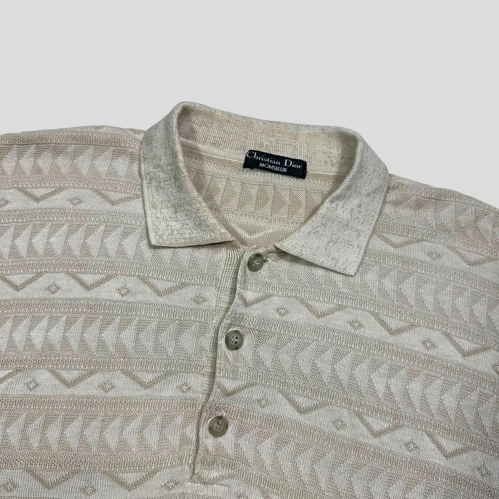 Dior Christian Dior Monsieur 80’s 3D Textured Aztec Knit - L Size US L / EU 52-54 / 3 - 3 Thumbnail