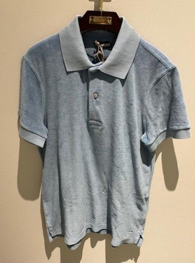 Tom Ford o1w1db10824 Polo Shirt in Light Blue Size US M / EU 48-50 / 2 - 1 Preview
